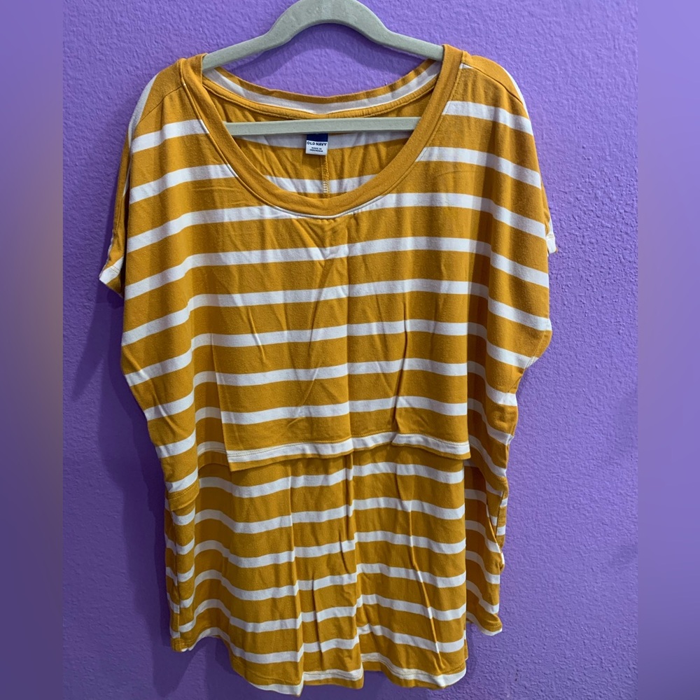 Two Old Navy medium nursing tees